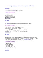 LUYỆN THI ĐH CẤP TỐC HÓA HỌC – ĐỀ SỐ 10 pot