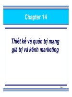 Slide - Thiết kế và quản trị mạng giá trị và kênh marketing ppsx
