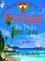 Giáo án điện tử tiểu học: Tập đọc cửa tùng pptx