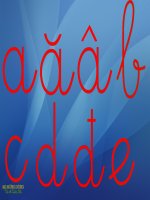 Giáo trình điện tử mầm non: 29 chữ cái pot