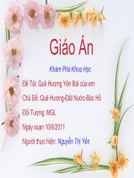Giáo trình điện tử mầm non: Quê hương Yên Bái ppt