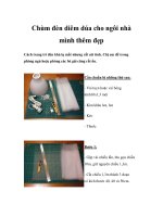 Chùm đèn diêm dúa cho ngôi nhà mình thêm đẹp pdf