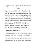 Tập thể lực kết hợp aerobic tốt cho bệnh tiểu đường pdf