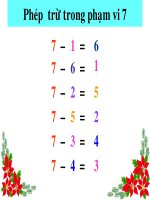 Giáo án điện tử tiểu học: Toán lớp 1 potx