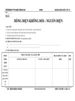 Bài 25 : DÒNG ĐIỆN KHÔNG ĐỔI – NGUỒN ĐIỆN ppsx