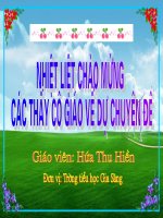 Giáo án điện tử tiểu học: Tự nhiên xã hội lớp 3 về thú potx