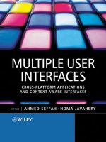 Multiple User InterfacesCross-Platform Applications and Context-Aware Interfaces phần 1 ppsx