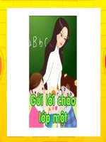 Kể chuyện theo tranh: Gửi lời chào lớp 1 pps