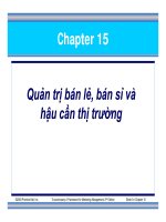 SLIDE - Quản trị bán lẻ, bán sỉ và hậu cần thị trường potx