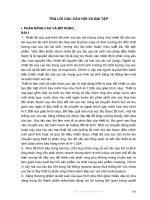 Vận hành thiết bị cơ bản đƣợc sử dụng trong công nghiệp chế biến dầu khí - TRẢ LỜI CÁC CÂU HỎI VÀ BÀI TẬP pdf