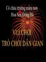 Giáo án điện tử tiểu học: Vui chơi trò chơi dân gian docx