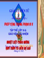 Giáo án điện tử tiểu học: Toán lớp 1 doc