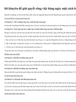 lời khuyên để giải quyết công việc hàng ngày một cách hiệu quả ppsx