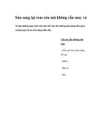 Sửa sang lại rem cửa mà không cần may vá pot