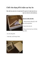 Chiếc bàn đựng đồ kỉ niệm cực hay ho ppt