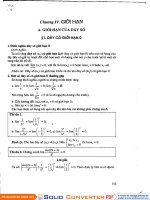 Giới hạn và hàm số liên tục pptx