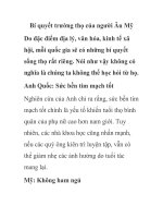 Bí quyết trường thọ của người Âu Mỹ pot