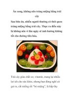 Ăn xong, không nên tráng miệng bằng trái cây pdf
