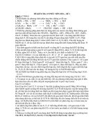 ĐỀ KIỂM TRA 15 PHÚT MÔN HÓA – ĐỀ 1 ppt