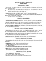 ĐỀ CƯƠNG ÔN TẬP HKI – NĂM 2010 – 2011 MÔN HOÁ HỌC 12 pptx