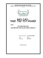 Xây dựng thực đơn dựa trên thực đơn tại Nhà hàng Alfresco''s - CB3A4
