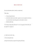 Bài 11. LUYỆN TẬP docx