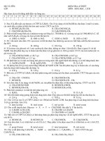 KIỂM TRA 45 PHÚT MÔN : HOÁ HỌC_ 12CB pps