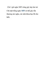 Chỉ 1 giờ nghe MP3 cũng gây hại cho tai ppsx