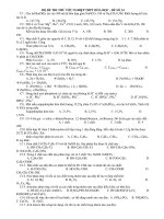 BỘ ĐỀ THI THỬ TỐT NGHIỆP THPT HÓA HỌC - ĐỀ SỐ 14 potx