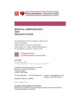 MEDICAL EMERGENCIES AND RESUSCITATION - PART 1 pps
