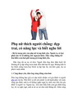 Phụ nữ thích người chồng: đẹp trai, có năng lực và biết nghe lời pdf