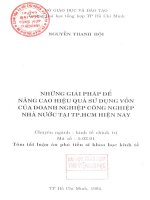 Luận án phó tiến sỹ 