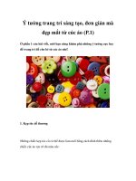 Ý tưởng trang trí sáng tạo, đơn giản mà đẹp mắt từ cúc áo (P.1) ppt