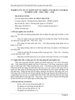 Tóm tắt báo cáo nghiên cứu khoa học 