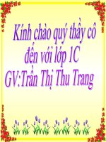 Giáo án điện tử tiểu học: Gọn gàng sạch sẽ pdf