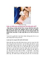 Liệu có thể sinh thường sau khi đã sinh mổ? pps