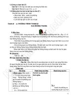 GIÁO ÁN HÌNH HỌC LỚP 10 NÂNG CAO - PHẦN 8 pps