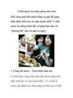 5 thói quen ăn uống giảm mệt mỏi docx