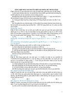 TỔNG HỢP TRẮC NGHIỆM PHẦN DI TRUYỀN BIẾN DỊ TRONG ĐỀ THI ĐẠI HỌC
