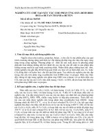 Tóm tắt báo cáo nghiên cứu khoa học 