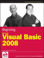 Beginning Microsoft Visual Basic 2008 phần 1 pdf