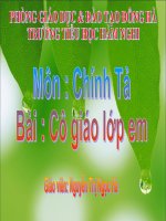Giáo án điện tử tiểu học: Chính tả cô giáo lớp em pot
