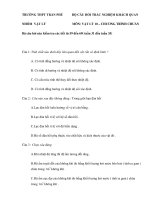 CÂU HỎI TRẮC NGHIỆM - VẬT LÝ - TRƯỜNG THPT TRẦN PHÚ potx