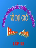 Giáo án điện tử tiểu học: Học vần au, âu ppt