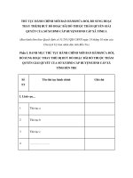 THỦ TỤC HÀNH CHÍNH MỚI BAN HÀNH/SỬA ĐỔI, BỔ SUNG HOẶC THAY THẾ/BỊ HUỶ BỎ HOẶC BÃI BỎ THUỘC THẨM QUYỀN GIẢI QUYẾT CỦA SỞ X/UBND CẤP HUYỆN/UBND CẤP XÃ TỈNH A ppt