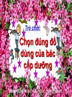 Giáo trình điện tử mầm non: Trò chơi chọn đúng đồ potx