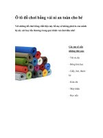 Ô tô đồ chơi bằng vải nỉ an toàn cho bé doc