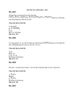 ĐỀ THỬ SỨC MÔN HÓA – ĐỀ 1 docx