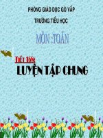 Giáo án điện tử tiểu học: Luyện tập toán doc