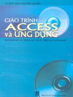 Giáo trình Access và ứng dụng part 1 doc